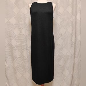 Gap Black Sleeveless Stretch Knit Dress Low Back Women's Size Small